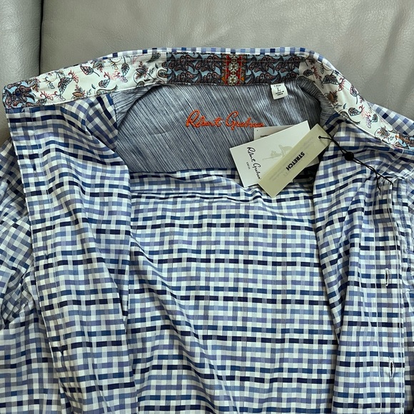NWT - Robert Graham Men’s Woven Dress Shirt - Size L - Picture 9 of 12